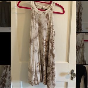 Tan Tie-Dye Sun Dress- M